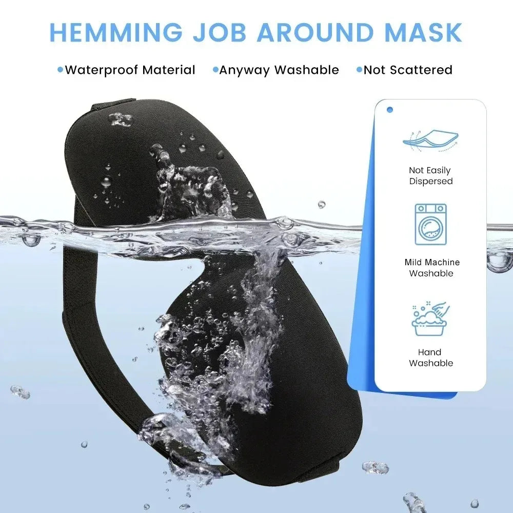 3D Contoured Sleep Mask — Zero Pressure Eye Mask for Deep Rest