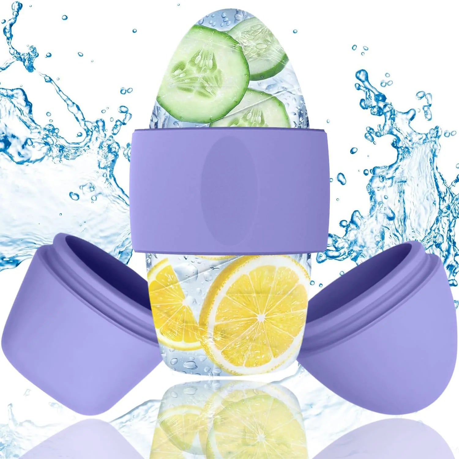 Silicone Ice Face Roller — Facial Massage & Cooling Tool for De-Puffing