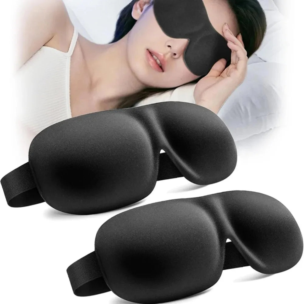 3D Contoured Sleep Mask — Zero Pressure Eye Mask for Deep Rest